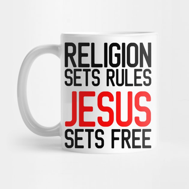 Jesus Sets Free | Christian | Faith | Religious by ChristianLifeApparel